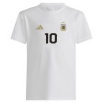 lionel messi argentina national team adidas youth name amp number t-shirt – white Collection – England Football Jerseys and Shirts