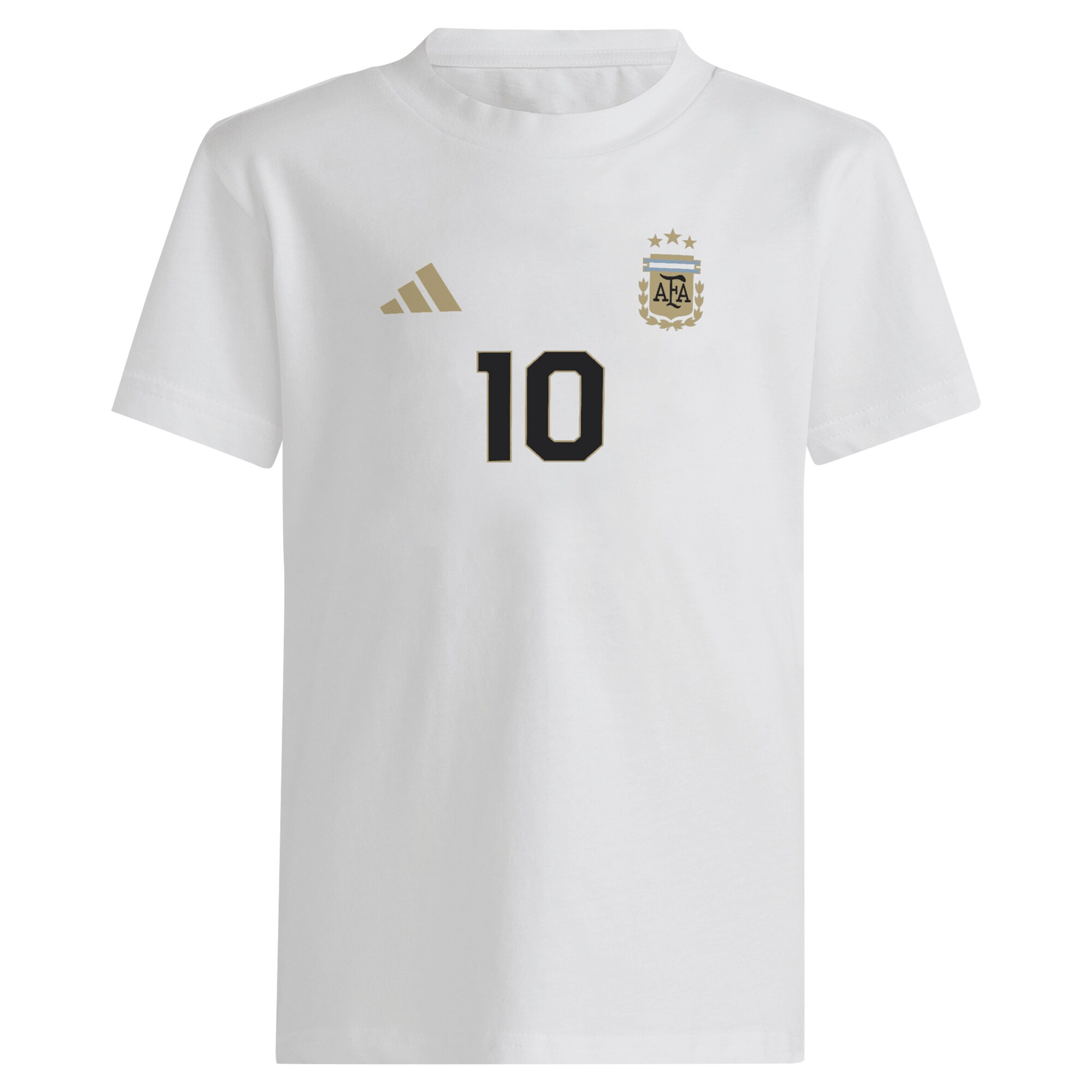 lionel messi argentina national team adidas youth name amp number t-shirt – white Collection – England Football Jerseys and Shirts