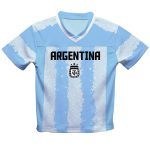 lionel messi argentina national team vive la fete toddler painted stripes football jersey – light blue Collection – England Football Jerseys and Shirts