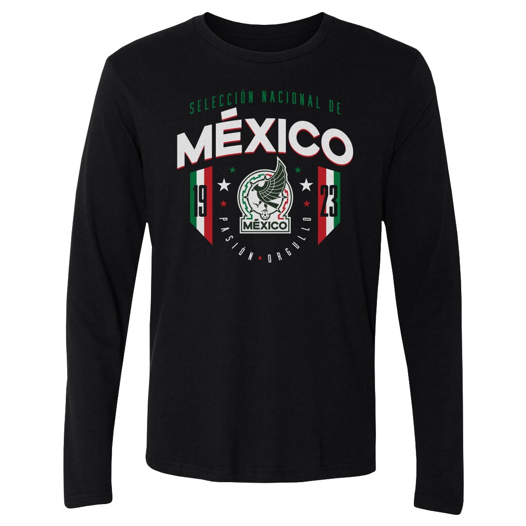 mexico national team 500 level 1923 long sleeve t-shirt – black Collection – England Football Jerseys and Shirts