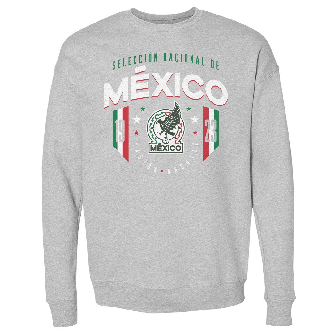 mexico national team 500 level 1923 pullover sweatshirt – heather gray Collection – England Football Jerseys and Shirts