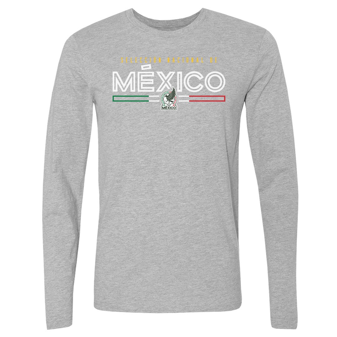 mexico national team 500 level inline long sleeve t-shirt – heather gray Collection – England Football Jerseys and Shirts