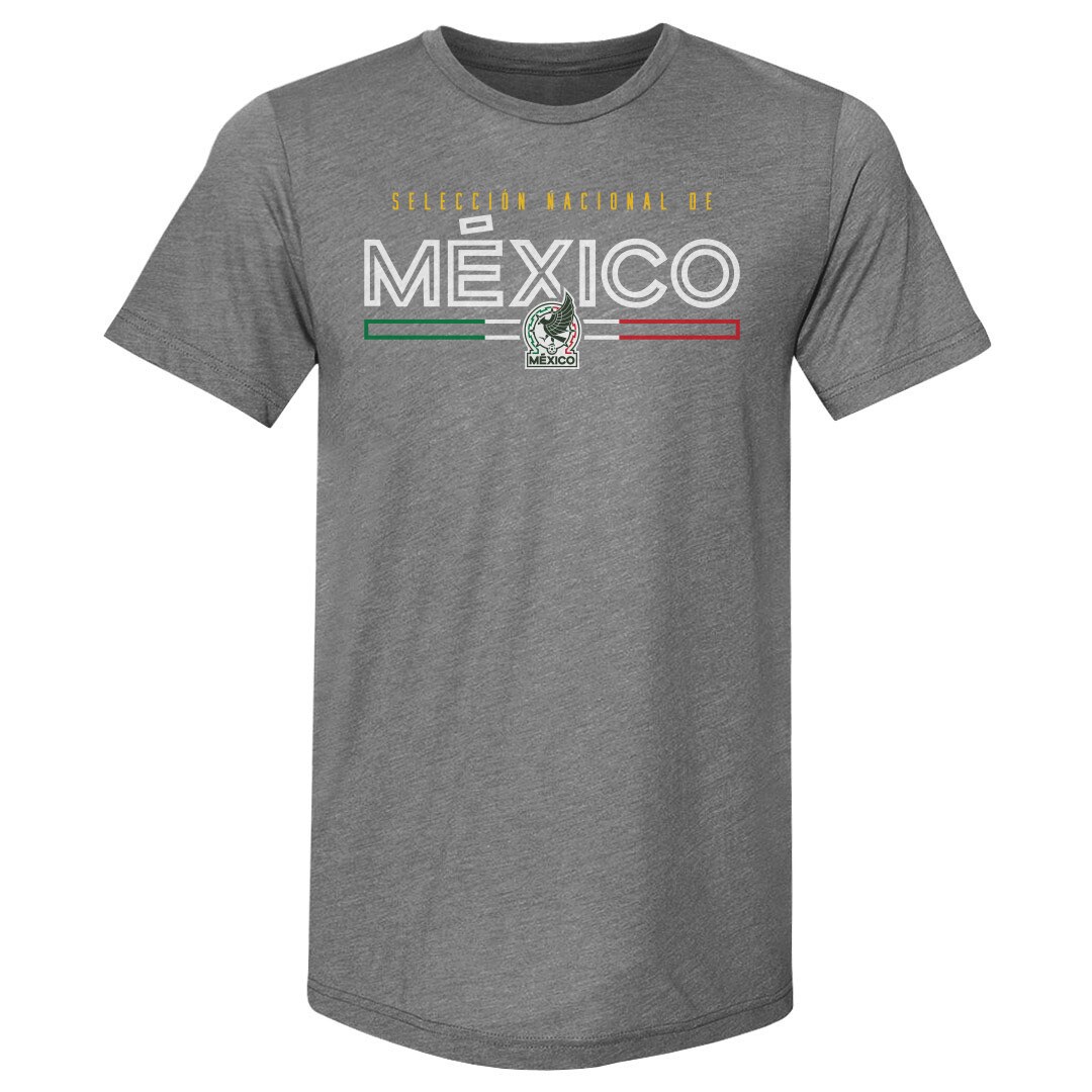 mexico national team 500 level inline premium tri-blend t-shirt – gray Collection – England Football Jerseys and Shirts