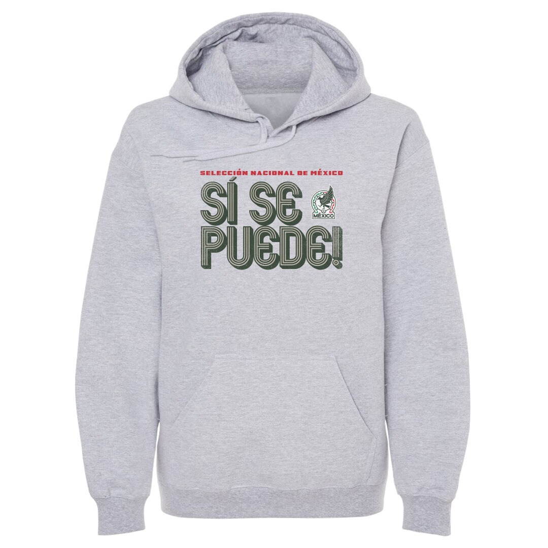 mexico national team 500 level si se puede inline bold pullover hoodie – gray Collection – England Football Jerseys and Shirts