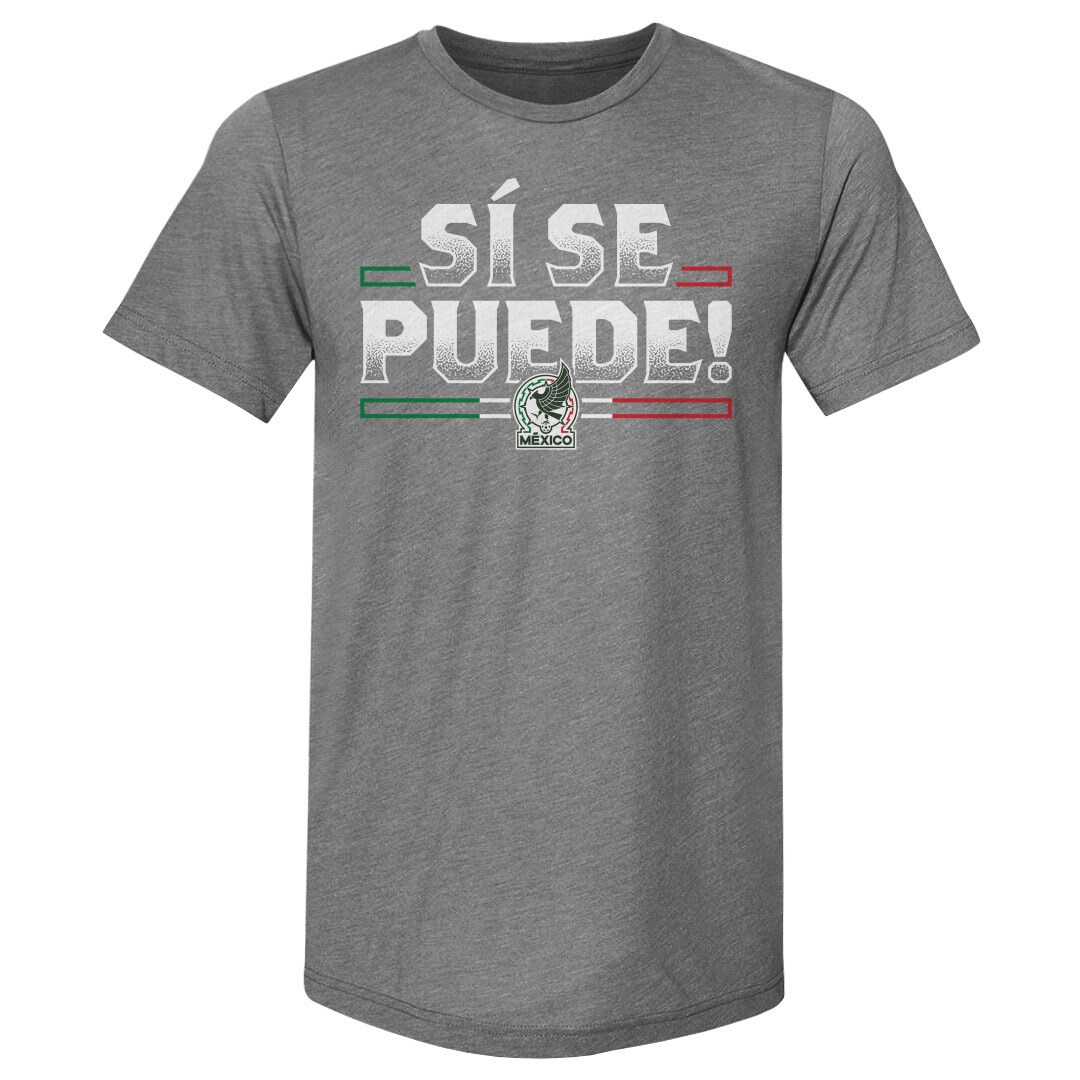 mexico national team 500 level si se puede premium tri-blend t-shirt – gray Collection – England Football Jerseys and Shirts