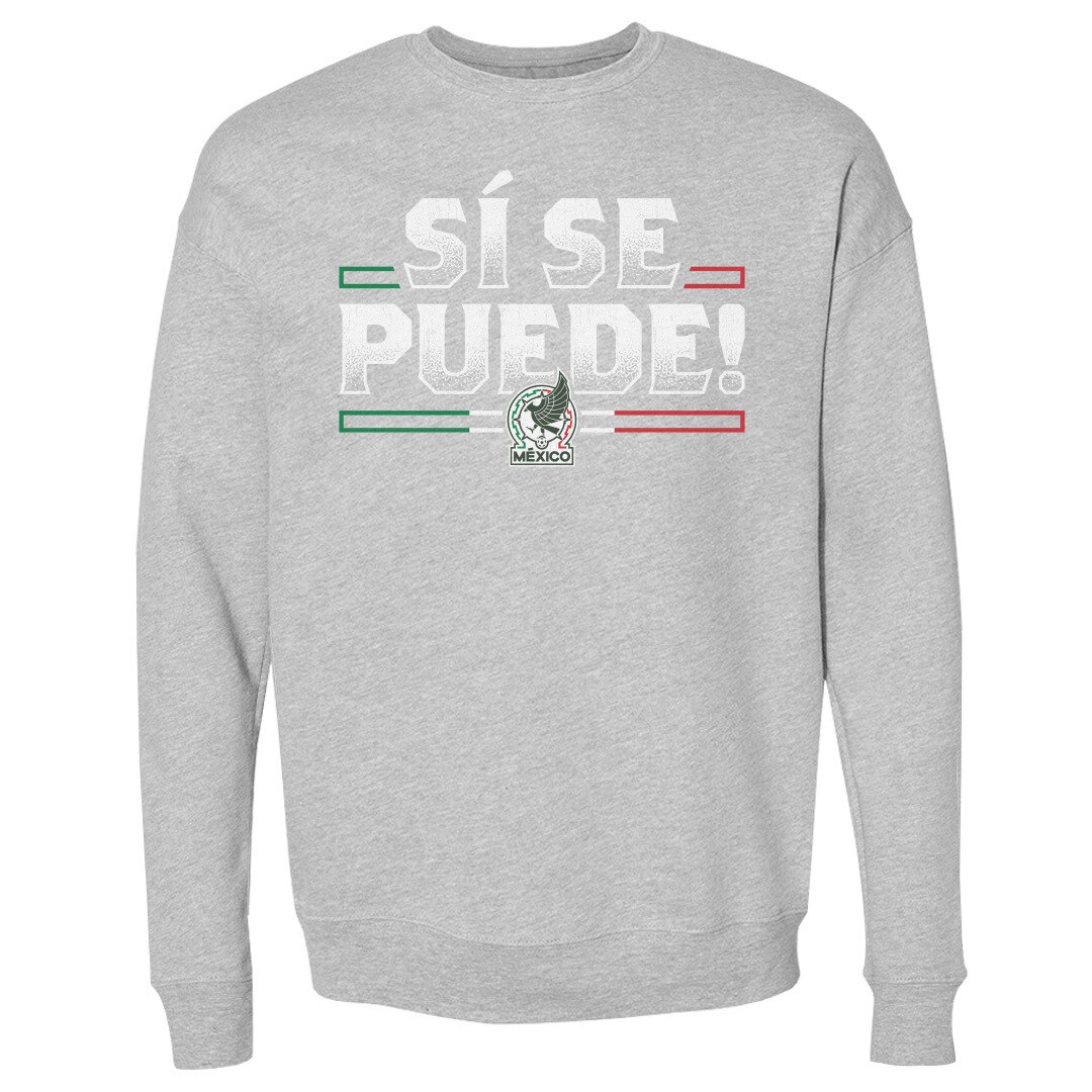 mexico national team 500 level si se puede pullover sweatshirt – heather gray Collection – England Football Jerseys and Shirts