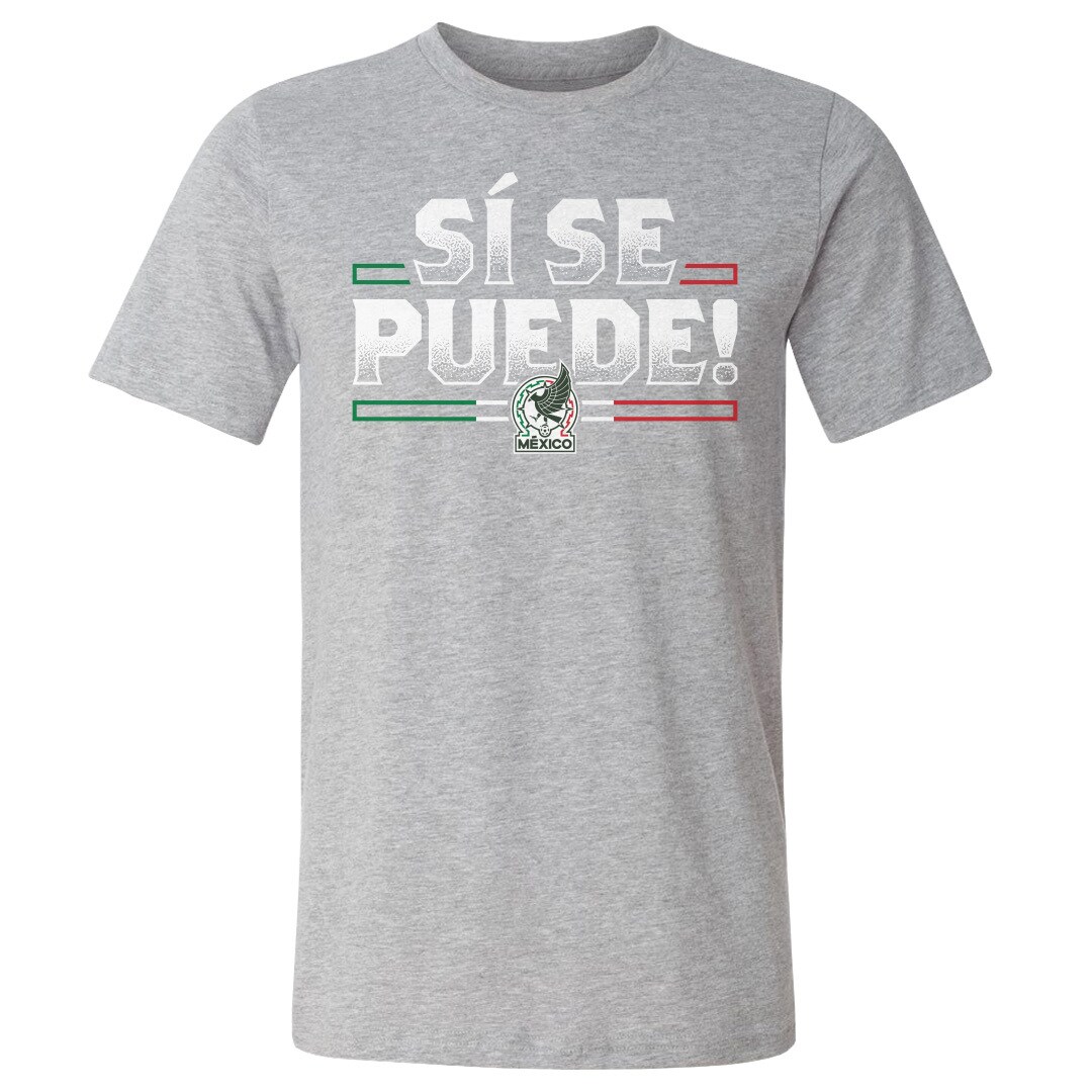 mexico national team 500 level si se puede t-shirt – heather gray Collection – England Football Jerseys and Shirts