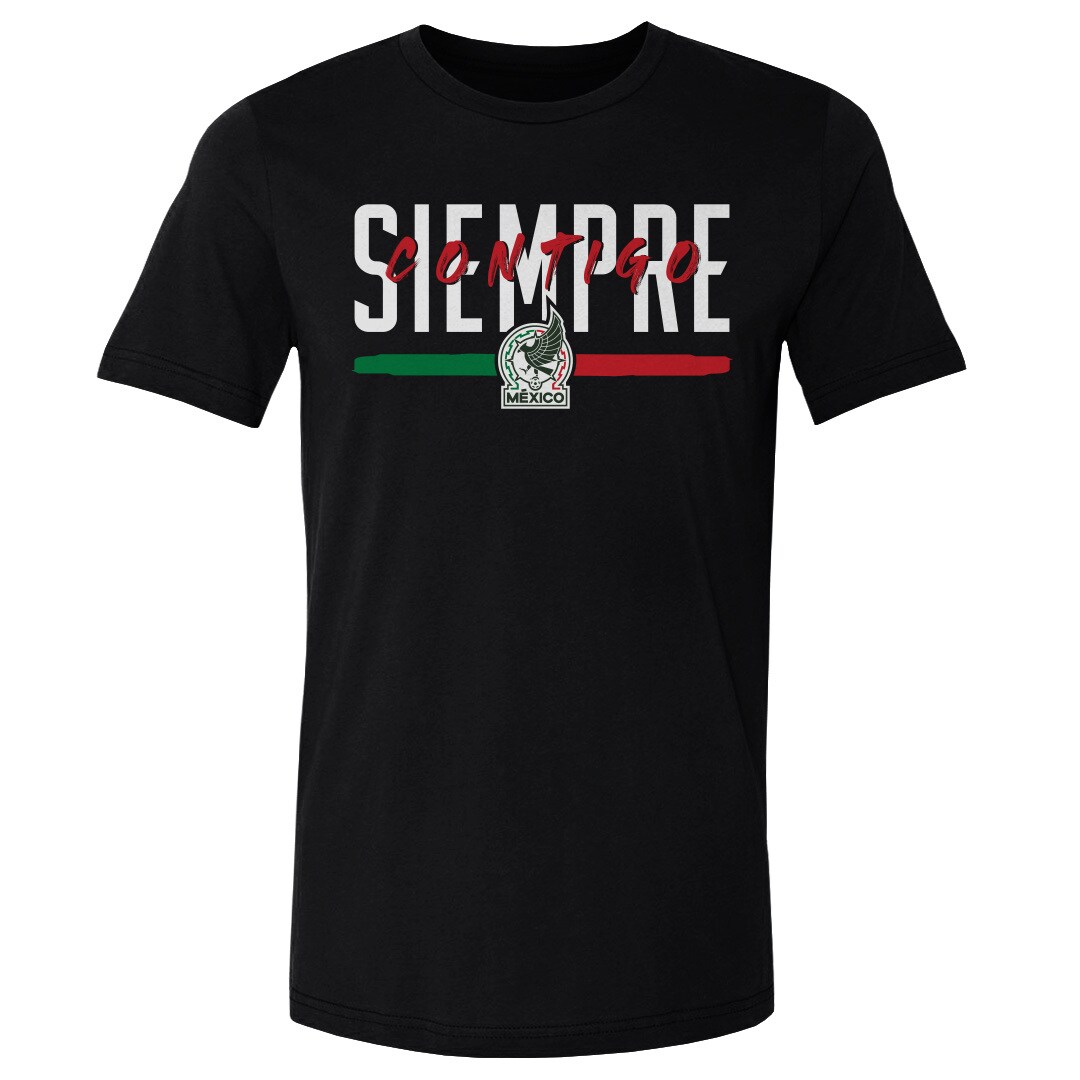 mexico national team 500 level siempre contigo cotton t-shirt – black Collection – England Football Jerseys and Shirts