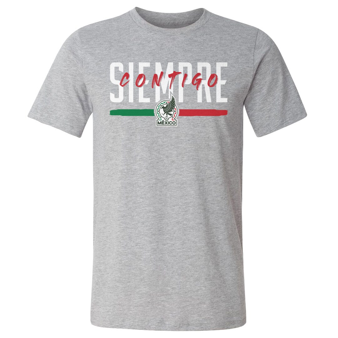 mexico national team 500 level siempre contigo cotton t-shirt – heather gray Collection – England Football Jerseys and Shirts