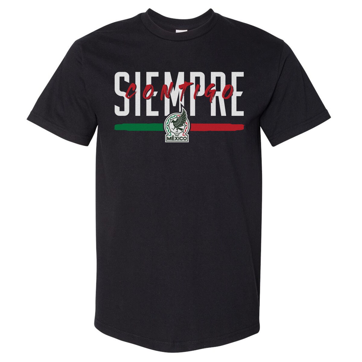 mexico national team 500 level siempre contigo heavyweight t-shirt – black Collection – England Football Jerseys and Shirts