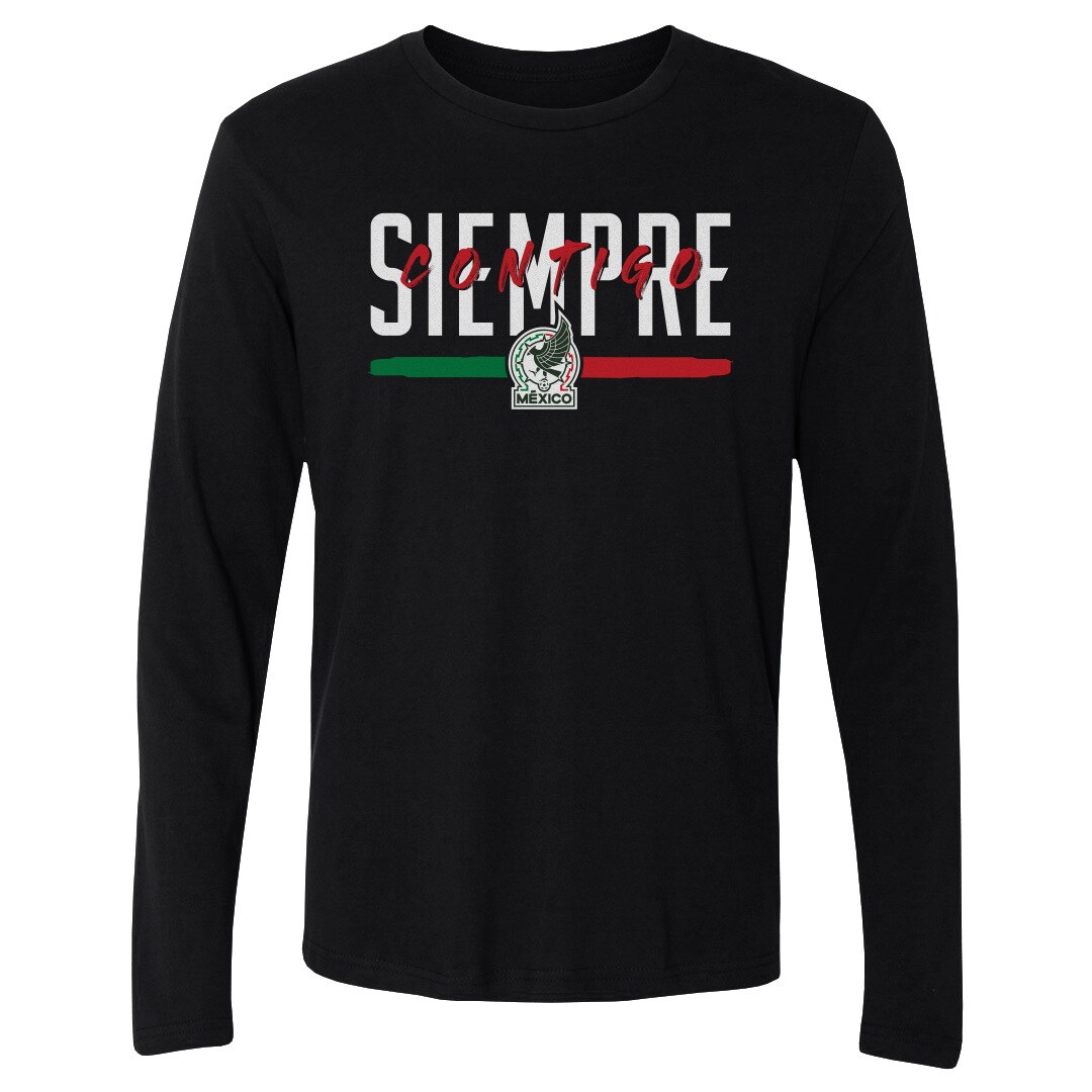 mexico national team 500 level siempre contigo long sleeve t-shirt – black Collection – England Football Jerseys and Shirts