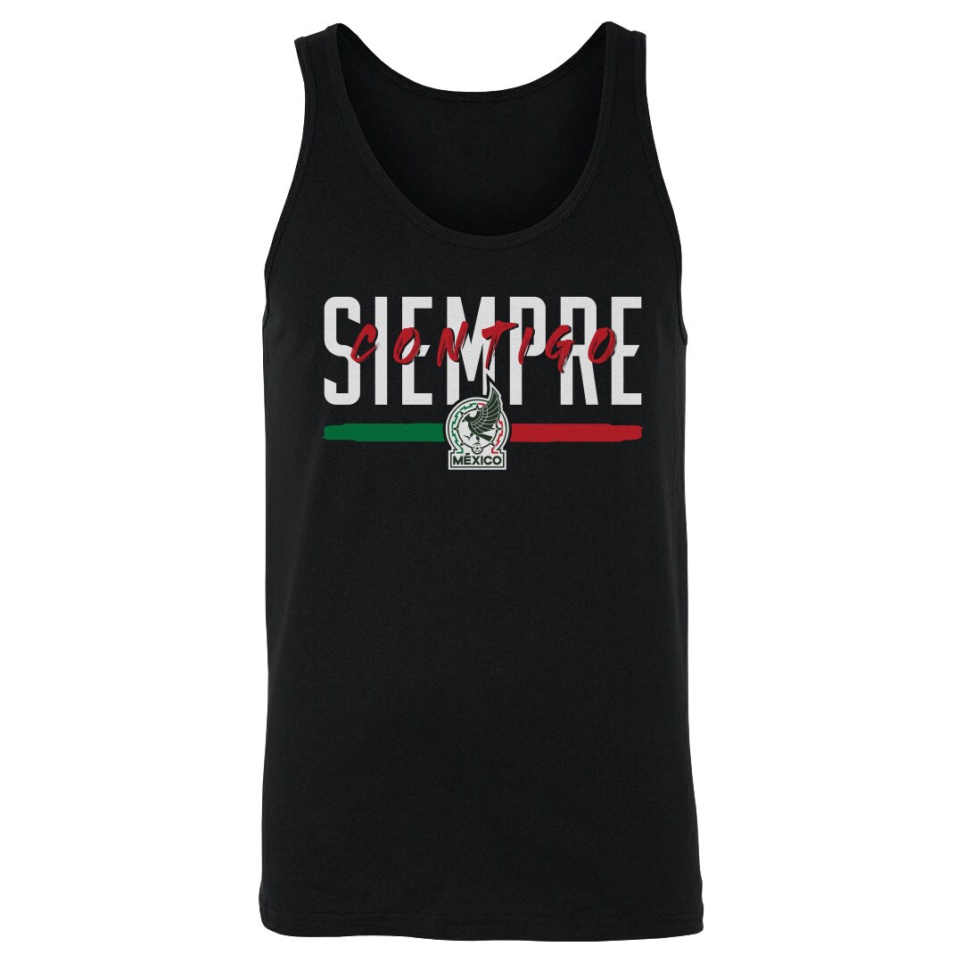 mexico national team 500 level siempre contigo tank top – black Collection – England Football Jerseys and Shirts