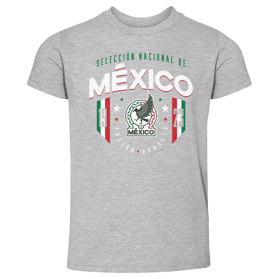 mexico national team 500 level toddler 1923 t-shirt – heather gray Collection – England Football Jerseys and Shirts