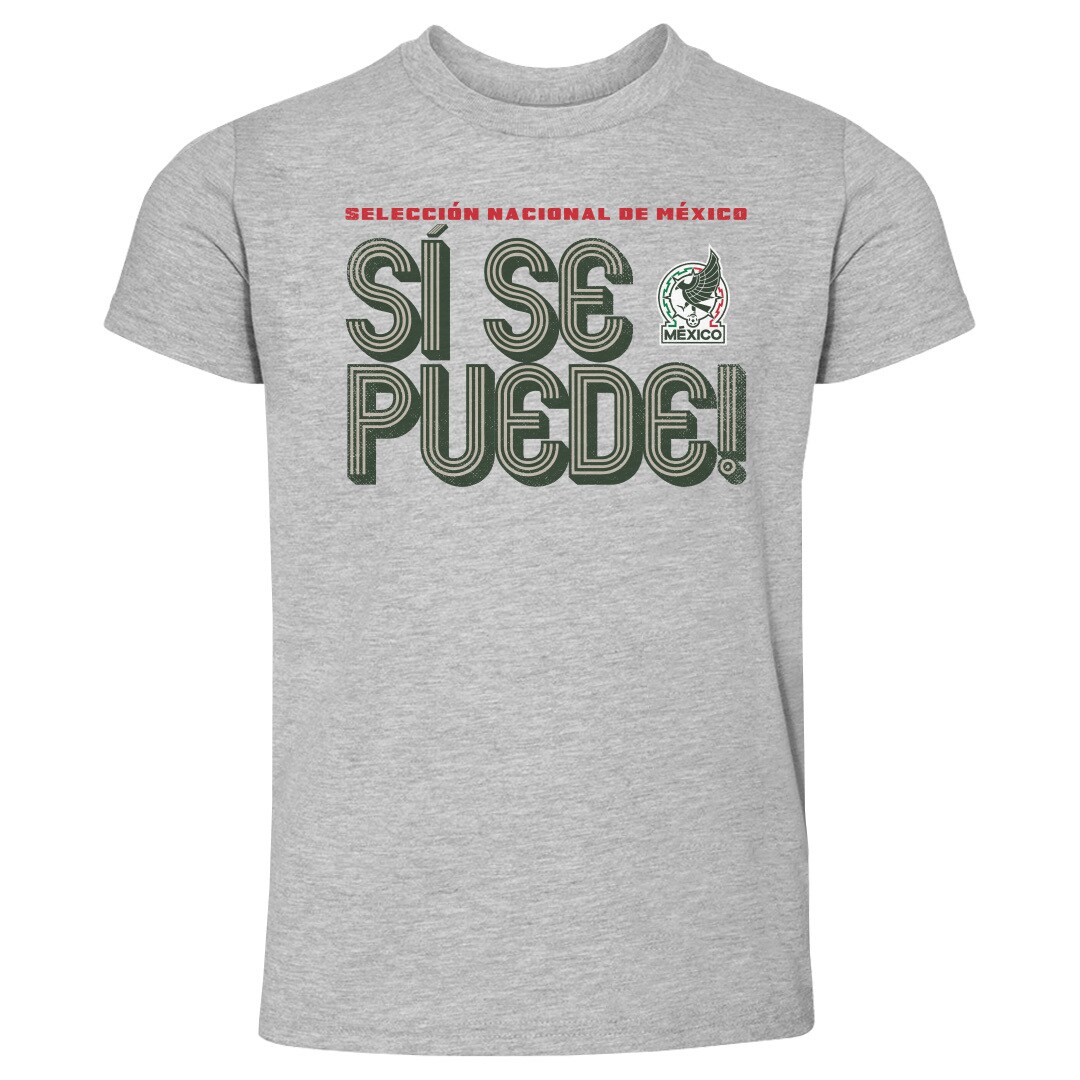 mexico national team 500 level toddler si se puede inline bold t-shirt – heather gray Collection – England Football Jerseys and Shirts