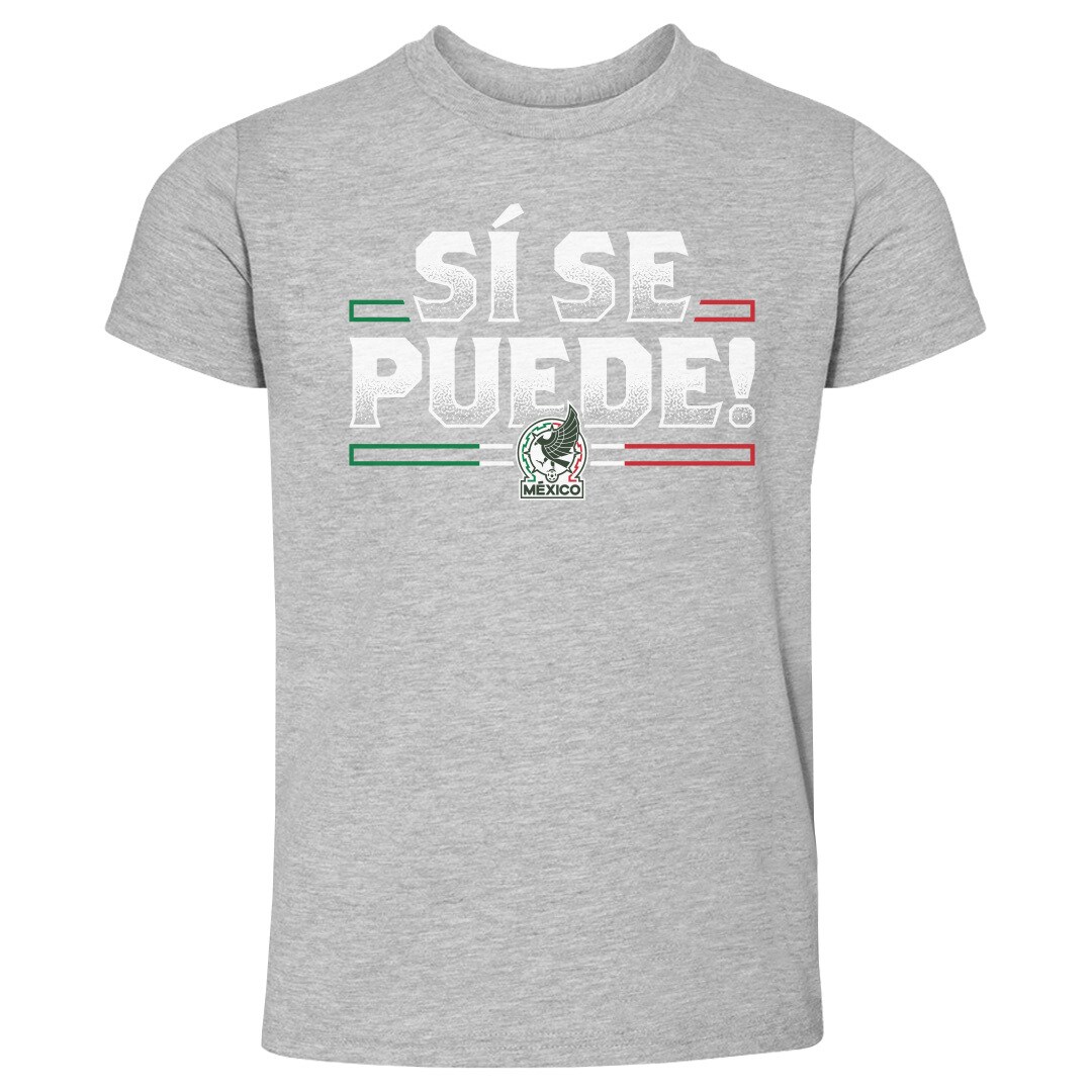 mexico national team 500 level toddler si se puede t-shirt – heather gray Collection – England Football Jerseys and Shirts