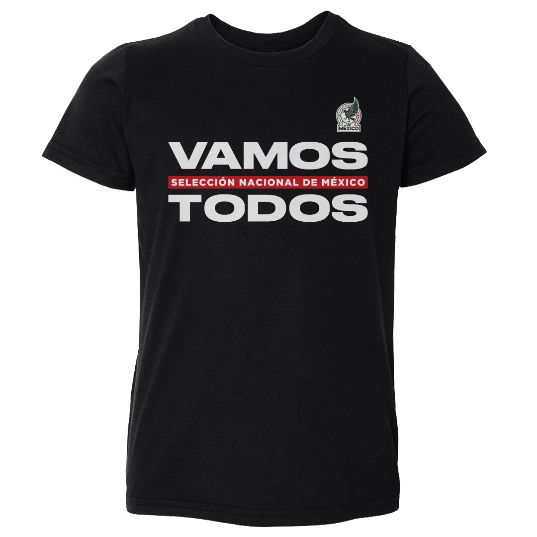 mexico national team 500 level toddler vamos todos t-shirt – black Collection – England Football Jerseys and Shirts