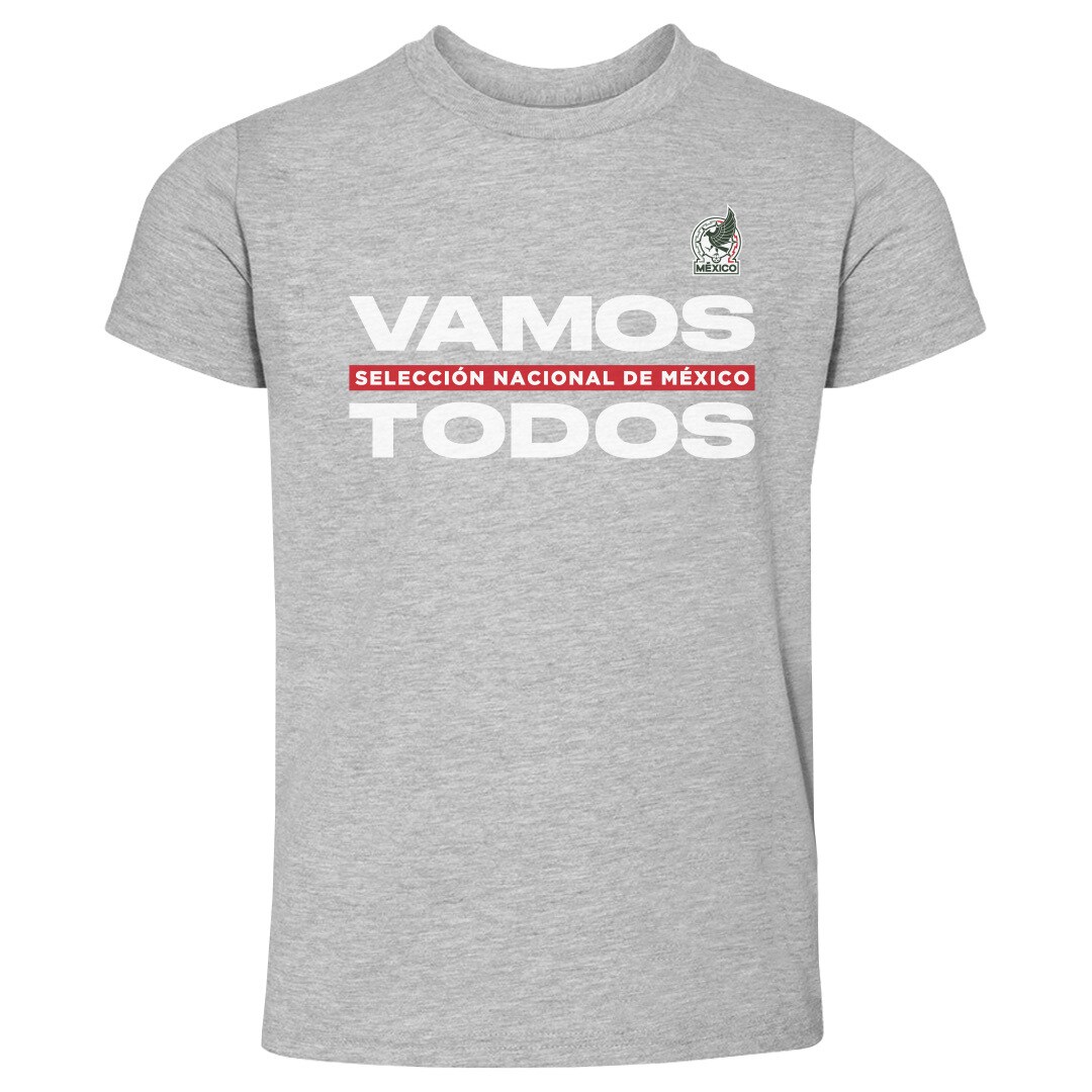 mexico national team 500 level toddler vamos todos t-shirt – heather gray Collection – England Football Jerseys and Shirts