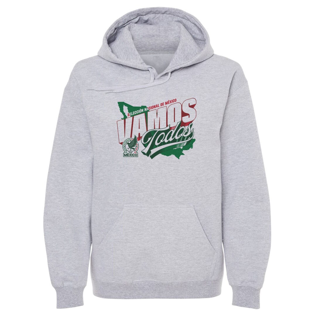 mexico national team 500 level vamos todos country pullover hoodie – gray Collection – England Football Jerseys and Shirts