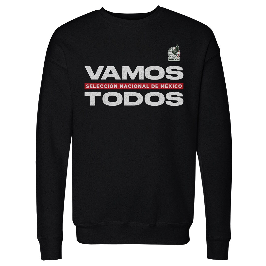 mexico national team 500 level vamos todos crewneck sweatshirt – black Collection – England Football Jerseys and Shirts