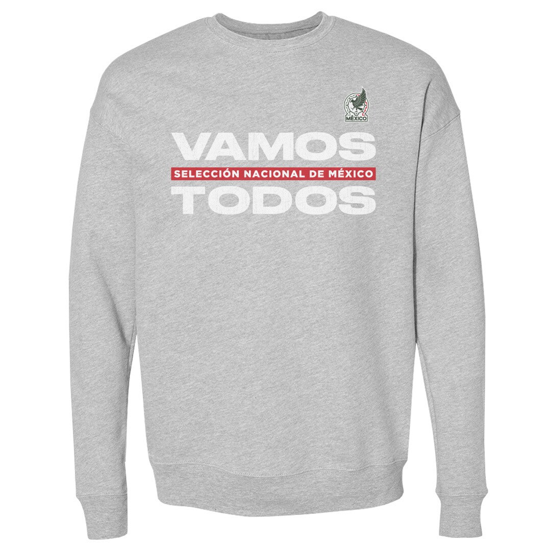 mexico national team 500 level vamos todos crewneck sweatshirt – heather gray Collection – England Football Jerseys and Shirts