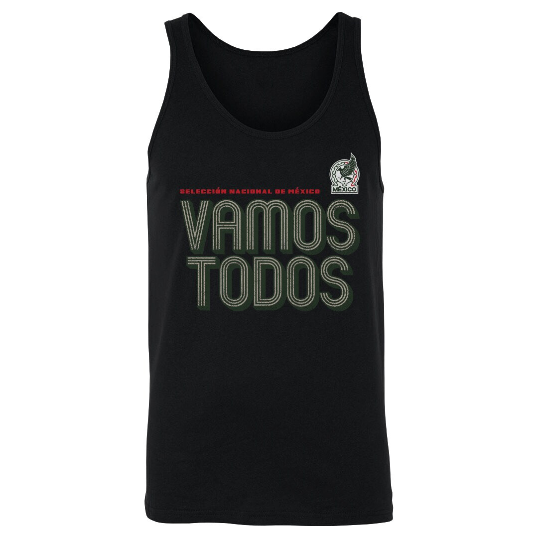 mexico national team 500 level vamos todos inline bold tank top – black Collection – England Football Jerseys and Shirts