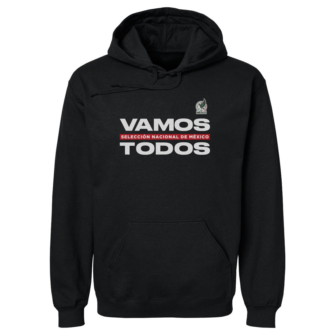 mexico national team 500 level vamos todos pullover hoodie – black Collection – England Football Jerseys and Shirts