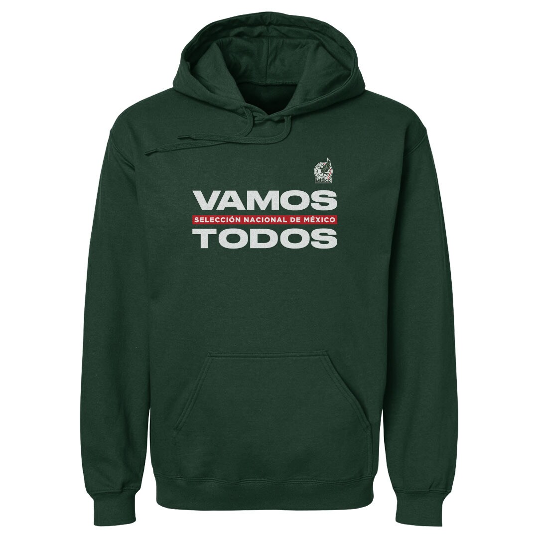 mexico national team 500 level vamos todos pullover hoodie – dark green Collection – England Football Jerseys and Shirts