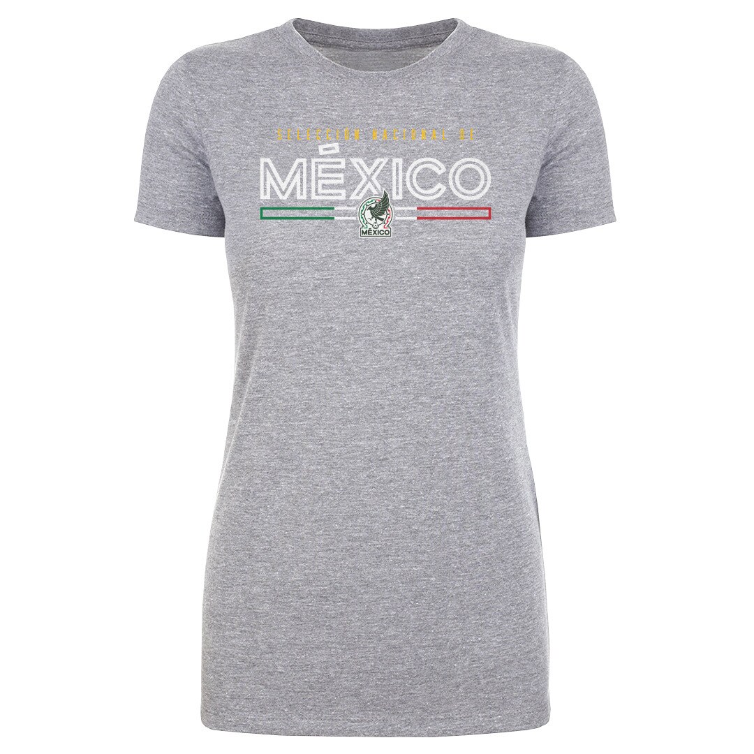 mexico national team 500 level women8217s inline t-shirt – heather gray Collection – England Football Jerseys and Shirts