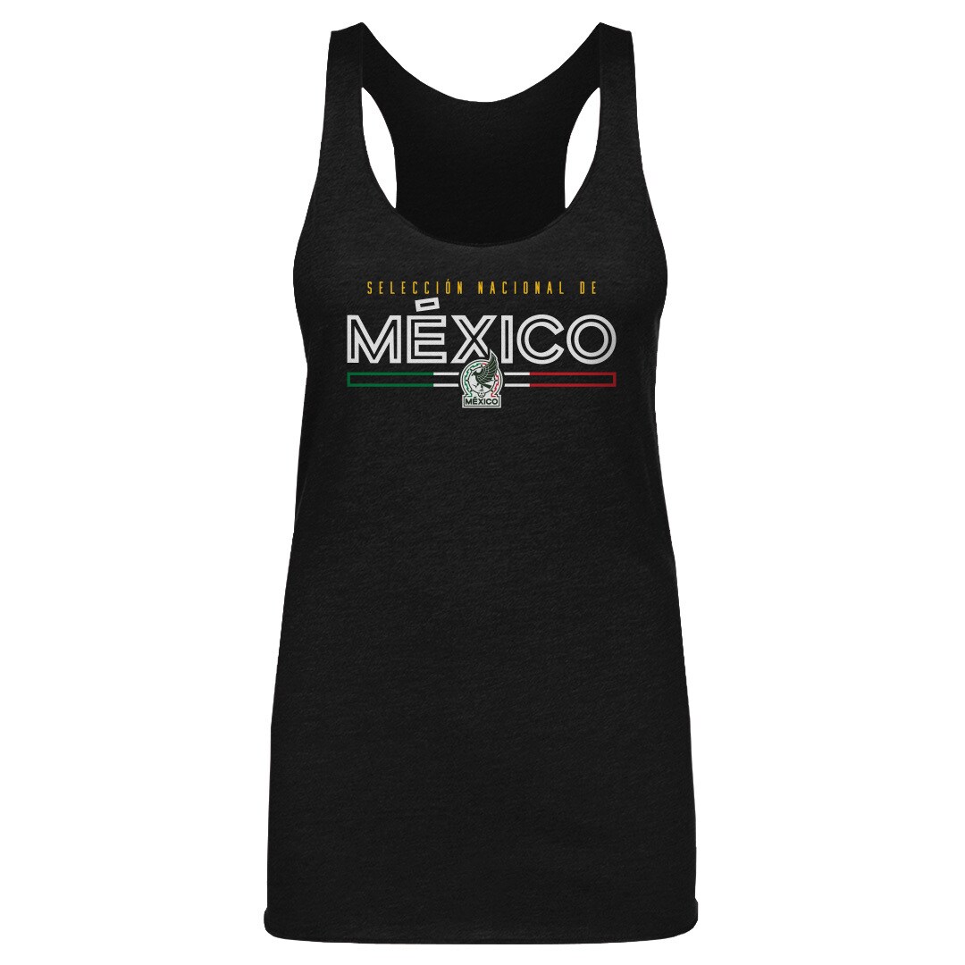 mexico national team 500 level women8217s inline tri-blend racerback tank top – black Collection – England Football Jerseys and Shirts