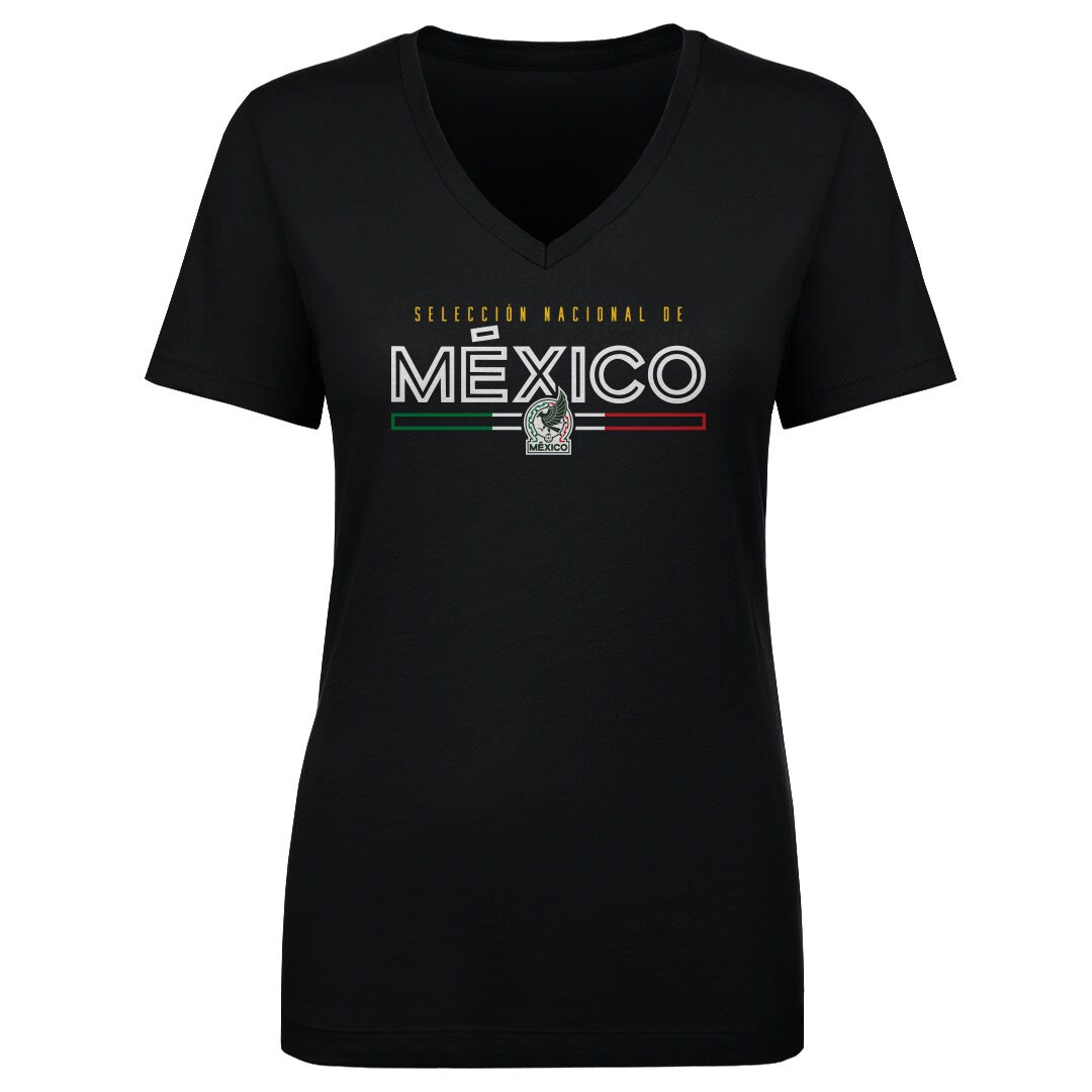 mexico national team 500 level women8217s inline v-neck t-shirt – black Collection – England Football Jerseys and Shirts
