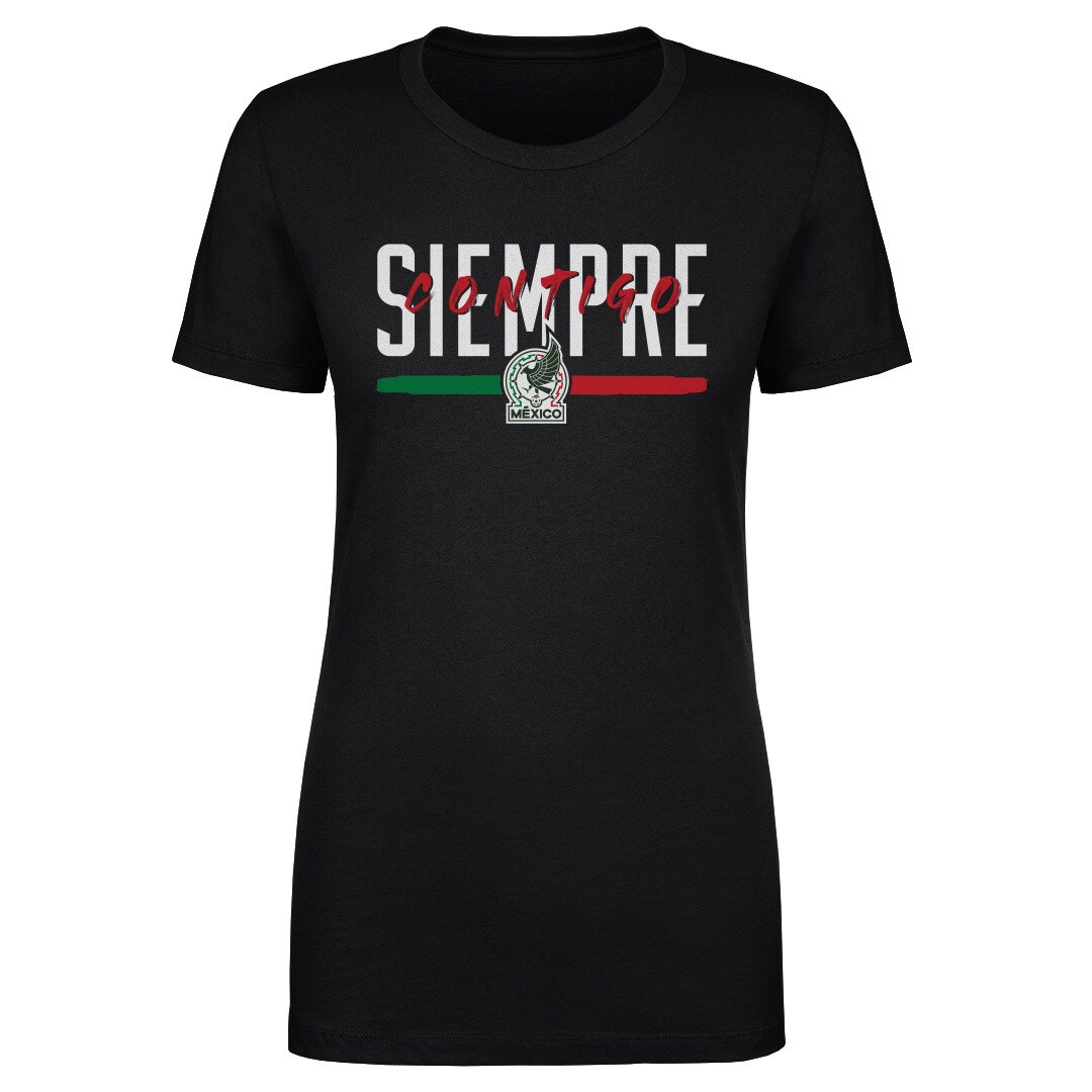 mexico national team 500 level women8217s siempre contigo t-shirt – black Collection – England Football Jerseys and Shirts