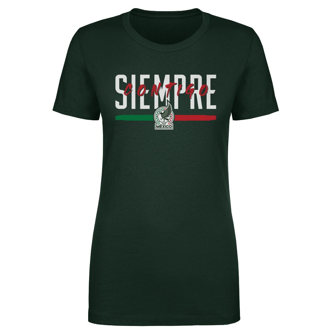 mexico national team 500 level women8217s siempre contigo t-shirt – dark green Collection – England Football Jerseys and Shirts