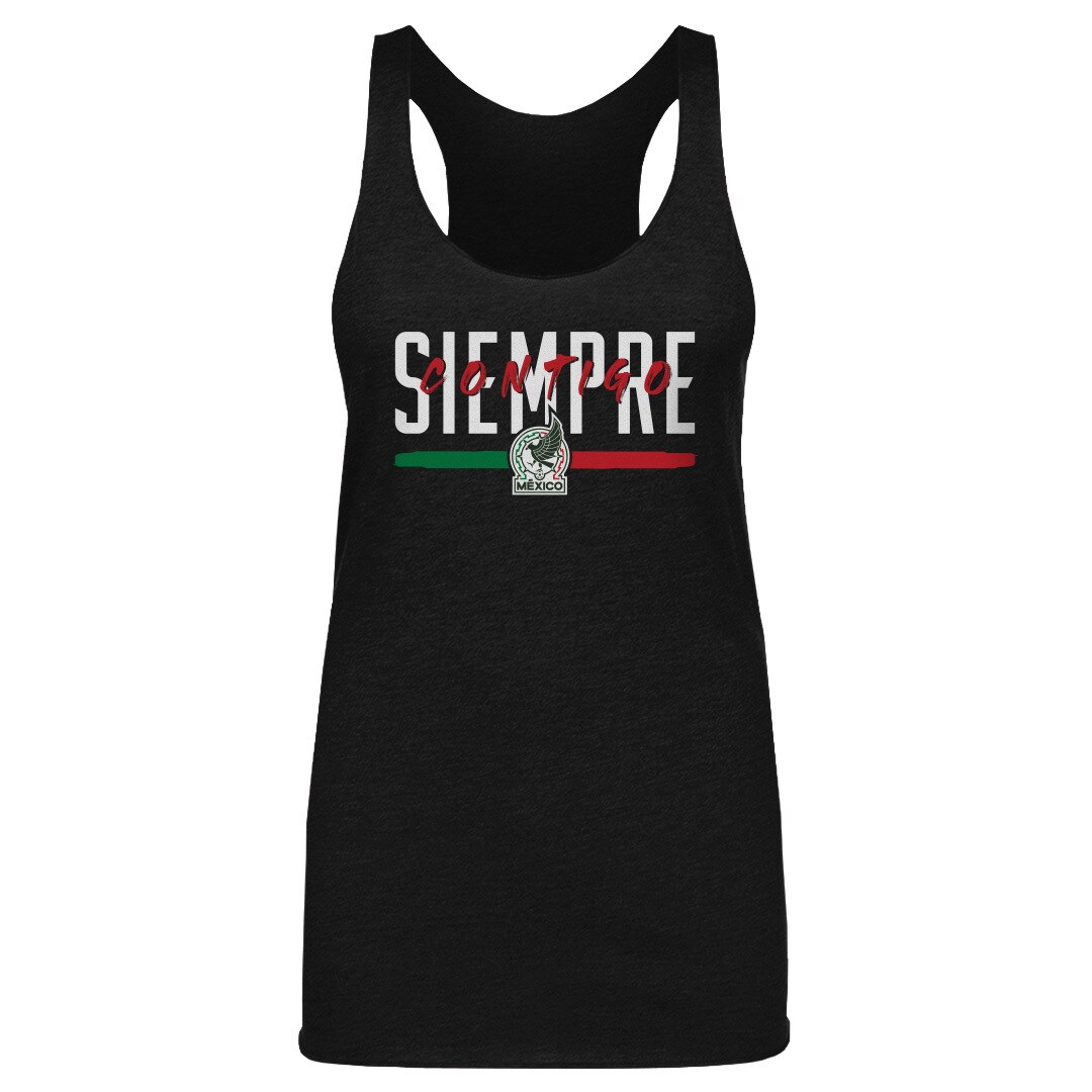 mexico national team 500 level women8217s siempre contigo tri-blend tank top – black Collection – England Football Jerseys and Shirts
