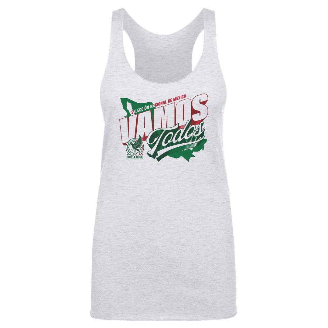 mexico national team 500 level women8217s vamos todos country tri-blend tank top – gray Collection – England Football Jerseys and Shirts
