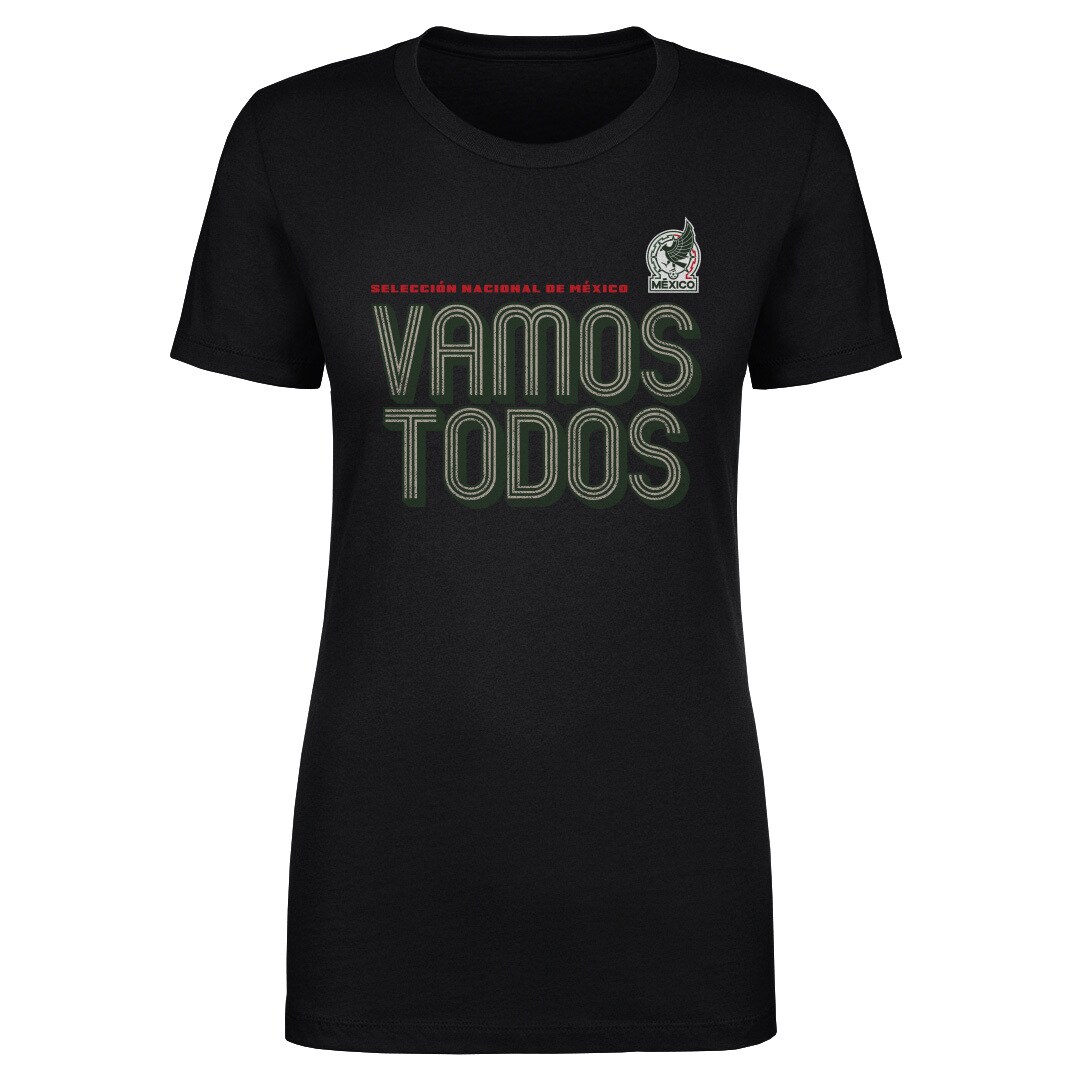 mexico national team 500 level women8217s vamos todos inline bold t-shirt – black Collection – England Football Jerseys and Shirts