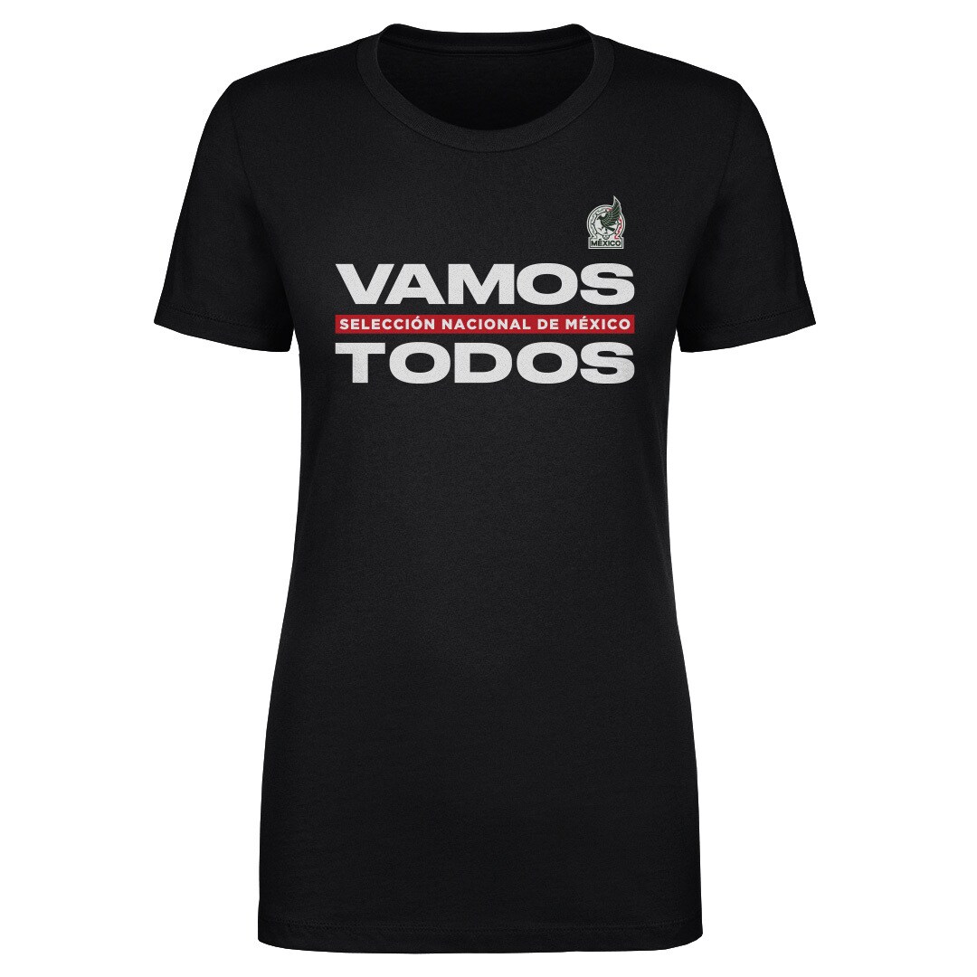 mexico national team 500 level women8217s vamos todos t-shirt – black Collection – England Football Jerseys and Shirts