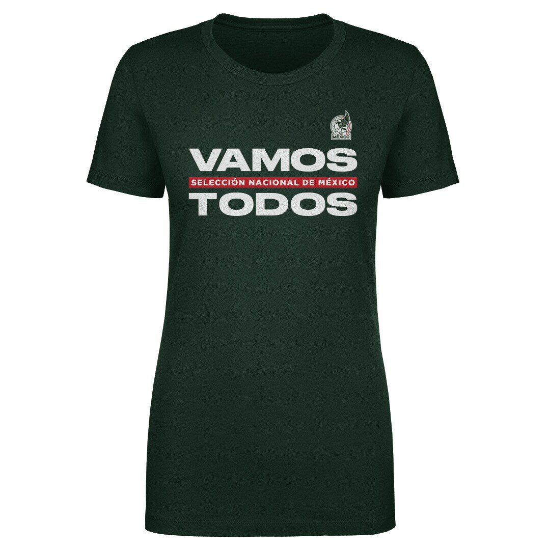 mexico national team 500 level women8217s vamos todos t-shirt – dark green Collection – England Football Jerseys and Shirts