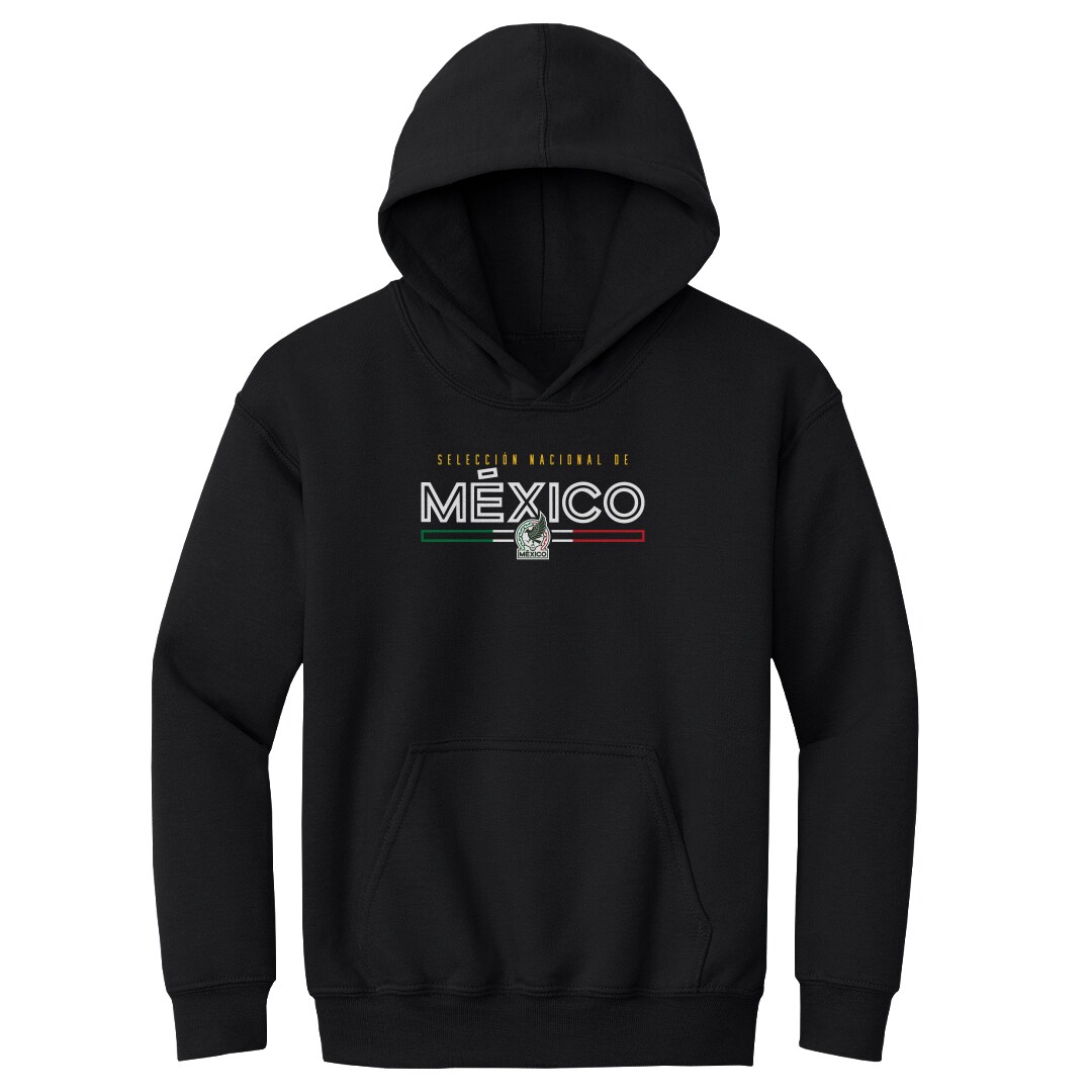 mexico national team 500 level youth inline pullover hoodie – black Collection – England Football Jerseys and Shirts
