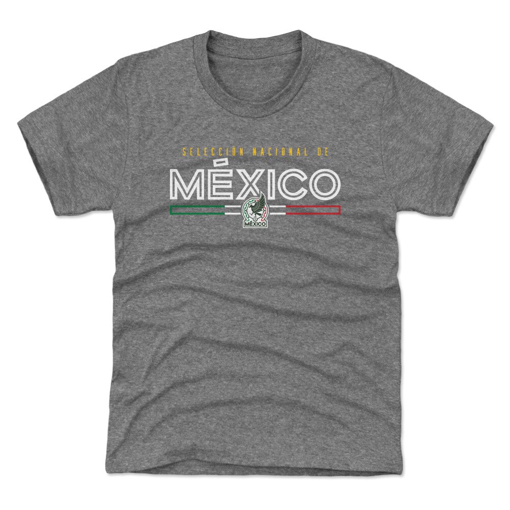 mexico national team 500 level youth inline tri-blend t-shirt – gray Collection – England Football Jerseys and Shirts