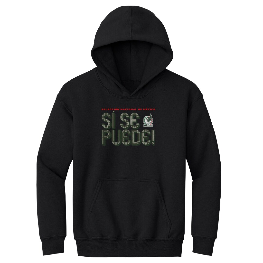 mexico national team 500 level youth si se puede inline bold pullover hoodie – black Collection – England Football Jerseys and Shirts