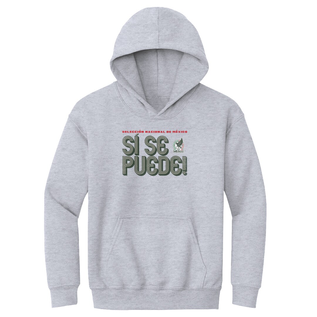 mexico national team 500 level youth si se puede inline bold pullover hoodie – gray Collection – England Football Jerseys and Shirts