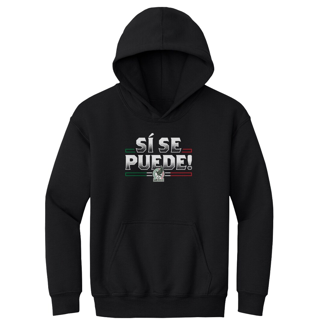 mexico national team 500 level youth si se puede pullover hoodie – black Collection – England Football Jerseys and Shirts