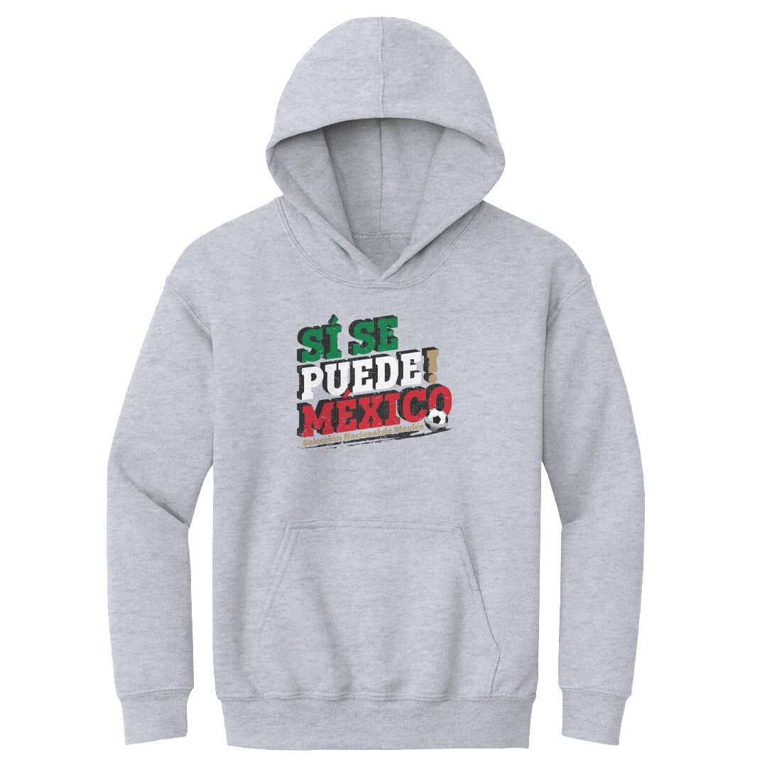 mexico national team 500 level youth si se puede pullover hoodie – gray Collection – England Football Jerseys and Shirts