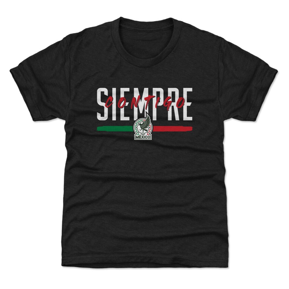 mexico national team 500 level youth siempre contigo t-shirt – black Collection – England Football Jerseys and Shirts