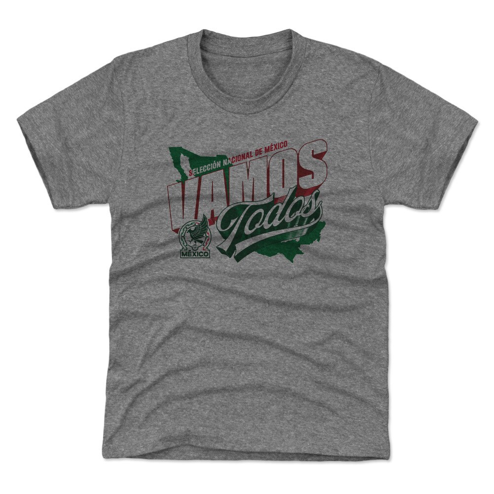mexico national team 500 level youth vamos todos country t-shirt – gray Collection – England Football Jerseys and Shirts