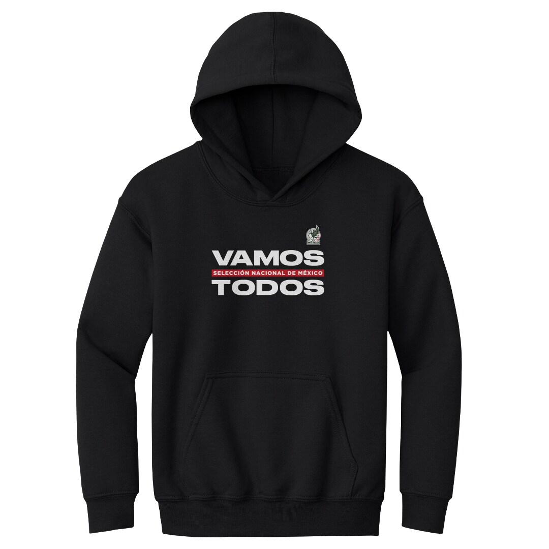 mexico national team 500 level youth vamos todos pullover hoodie – black Collection – England Football Jerseys and Shirts