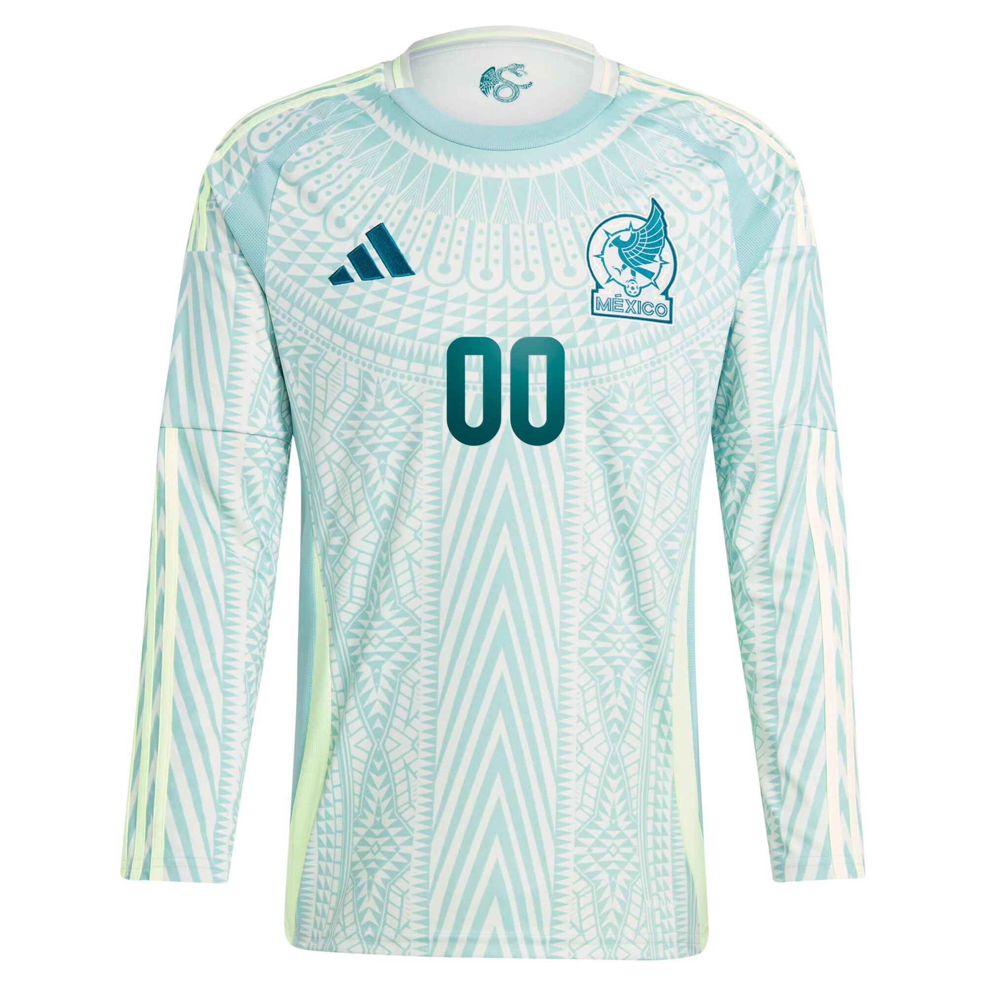 mexico national team adidas 2024 away replica custom long sleeve jersey – green Collection – England Football Jerseys and Shirts