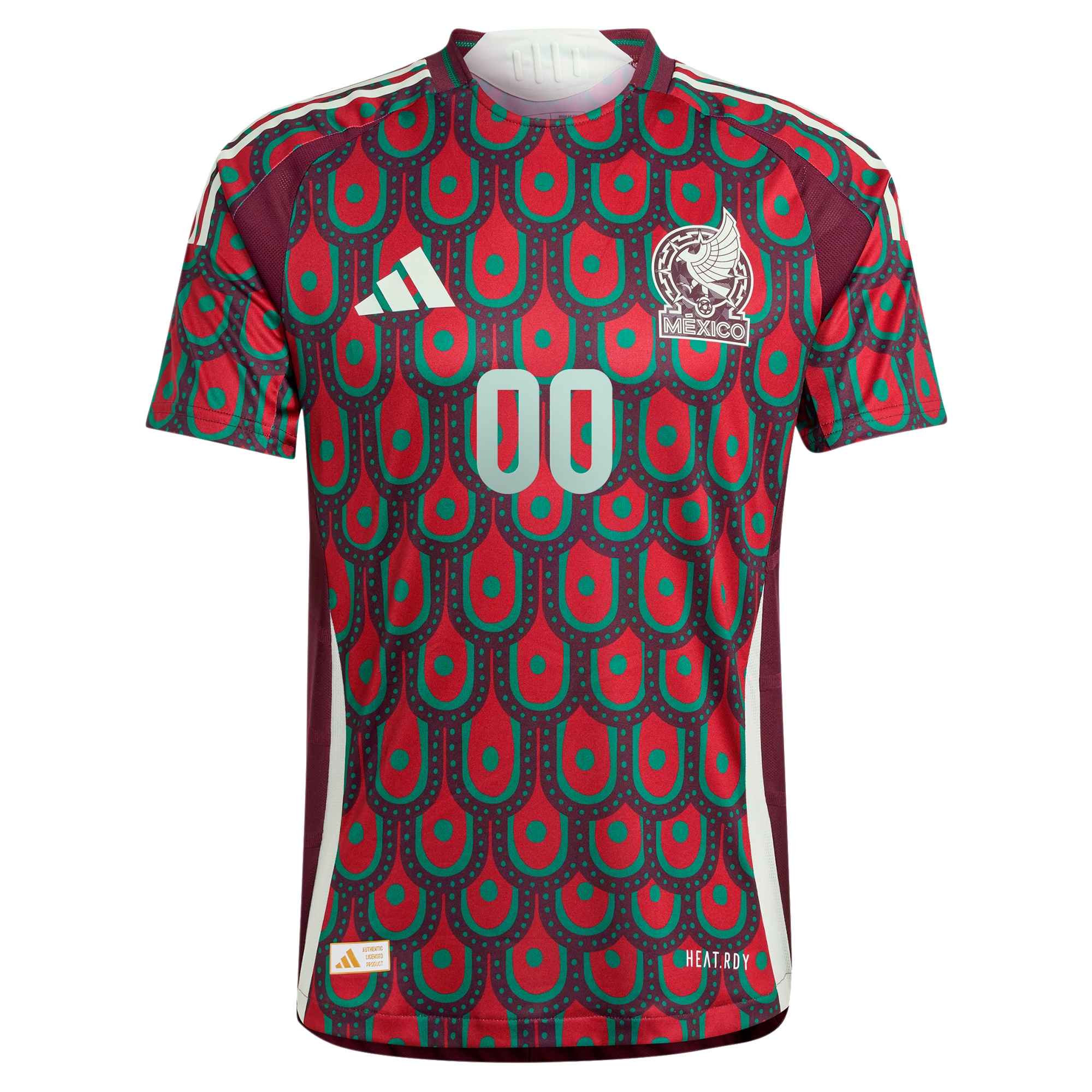 mexico national team adidas 2024 home authentic custom jersey – burgundy Collection – England Football Jerseys and Shirts