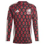 mexico national team adidas 2024 home replica long sleeve jersey – burgundy Collection – England Football Jerseys and Shirts