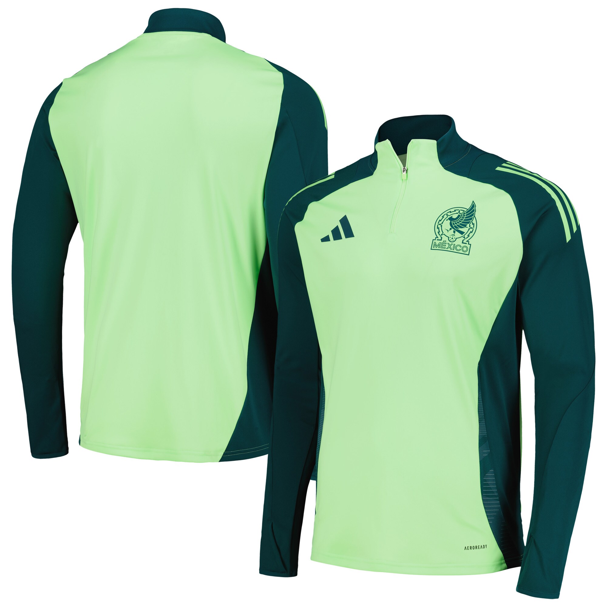 mexico national team adidas 2024 training quarter-zip top – green Collection – England Football Jerseys and Shirts